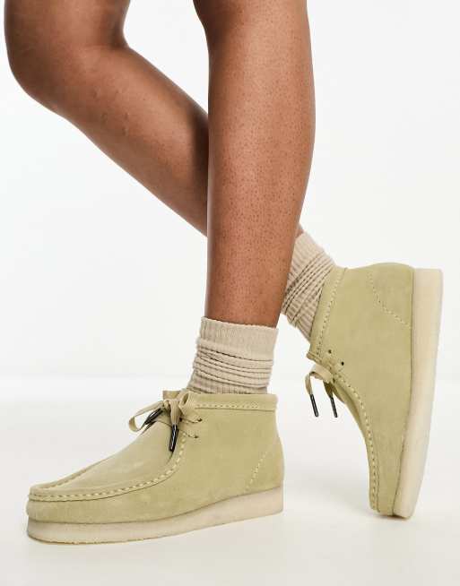 Suede best sale wallabee boots