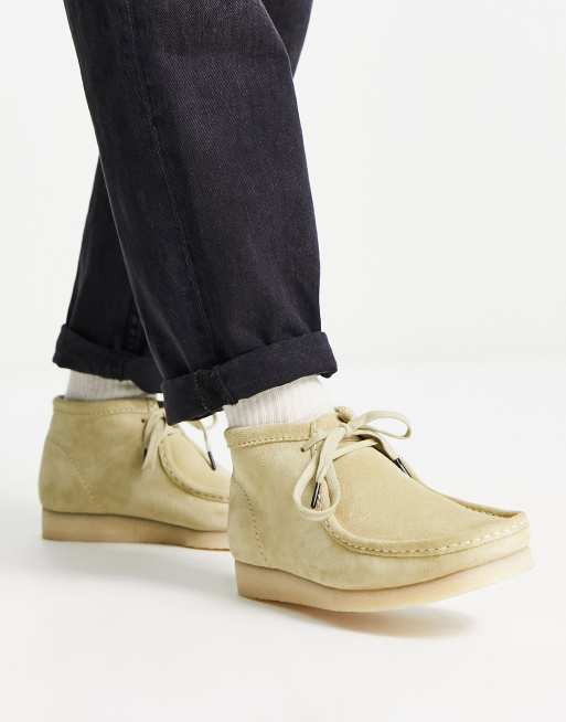 Clarks suede wallabee sales boots