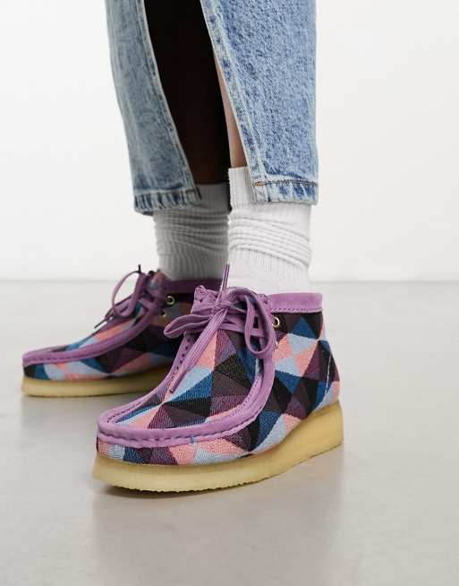 Clarks purple shop boots