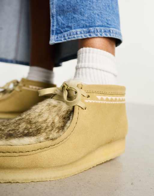 Clarks boots with store fur