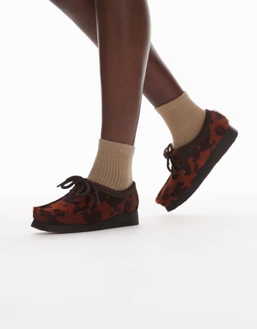 Clarks Originals – Wallabee – Buty we wzór w krowie łaty