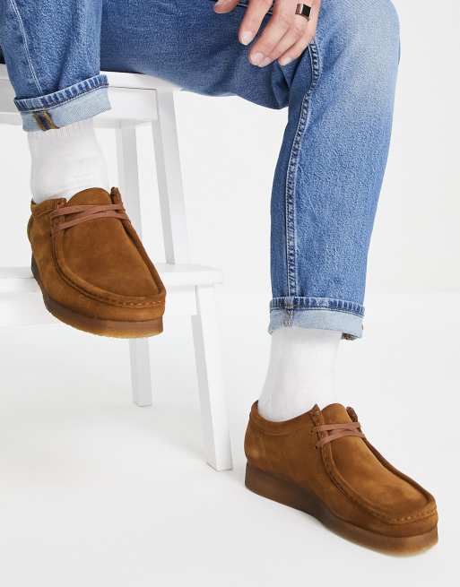 Clarks Originals Wallabee Chaussures en daim Cola