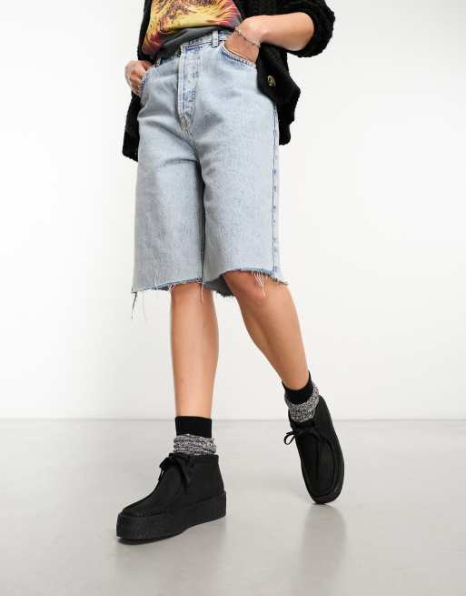 Clarks Originals Wallabee Cup sole boots in black leather W | ASOS