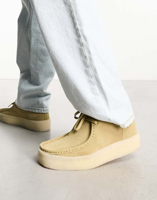 Clarks Originals Wallabee Cupsole boots in maple suede