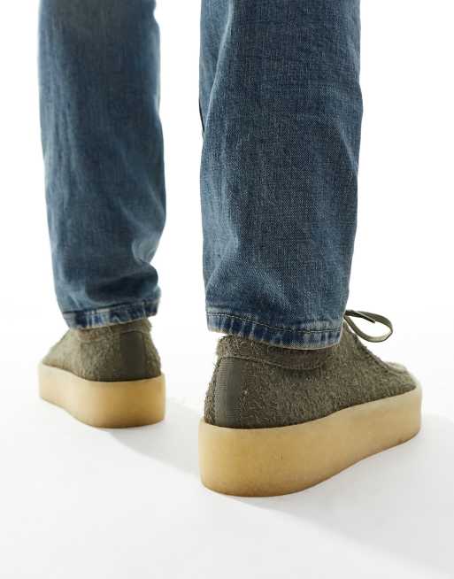 Clarks Originals Wallabee cupsole shoes in grey suede