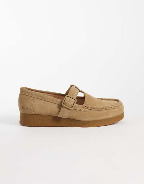 Clarks Originals Wallabee EVO Bar shoes in dark sand suede - view 1