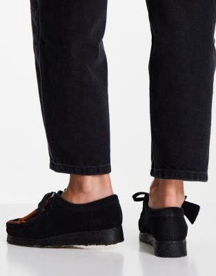 clarks black suede shoes