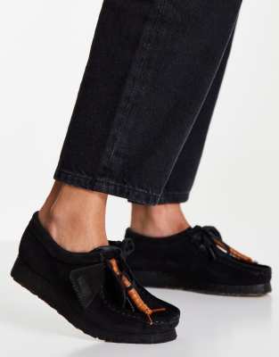 clarks black suede shoes