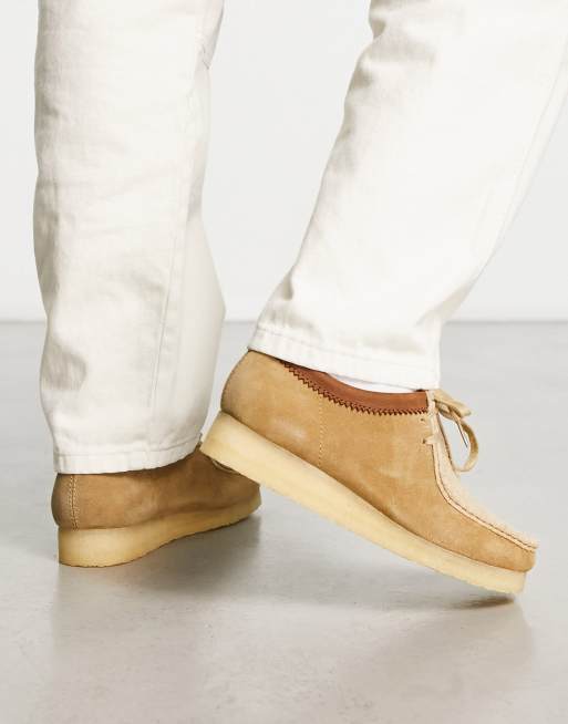 Clarks on sale wallabee sandstone