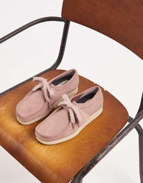 Clarks Originals - Wallabee Lite - Suède schoenen in oudroze - view 1