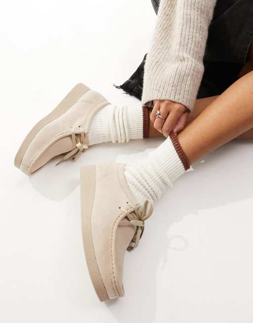 Clarks Originals - Wallabee - Scarpe in pelle scamosciata nere