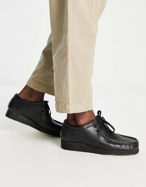 Clarks black shop leather cuir noir