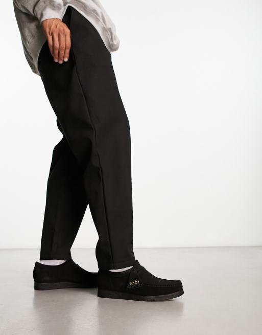 Clarks Originals wallabee shoes in black suede ASOS