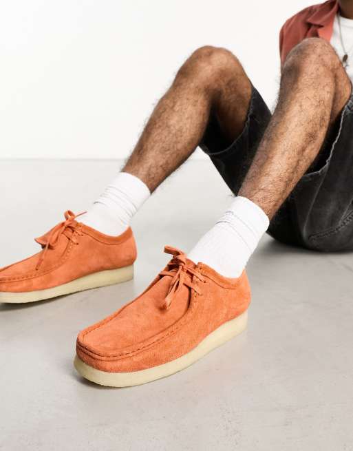 Orange cheap clarks shoes