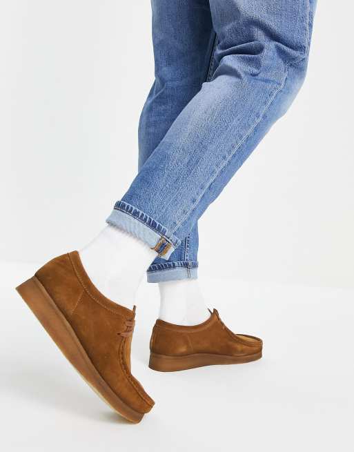 Two tone hot sale wallabee shoes