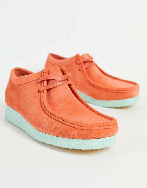 Clarks original Wallabee coral suede