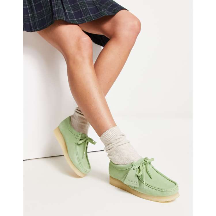 Clarks on sale shoes green