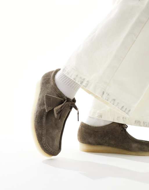 Wallabee on sale grey suede