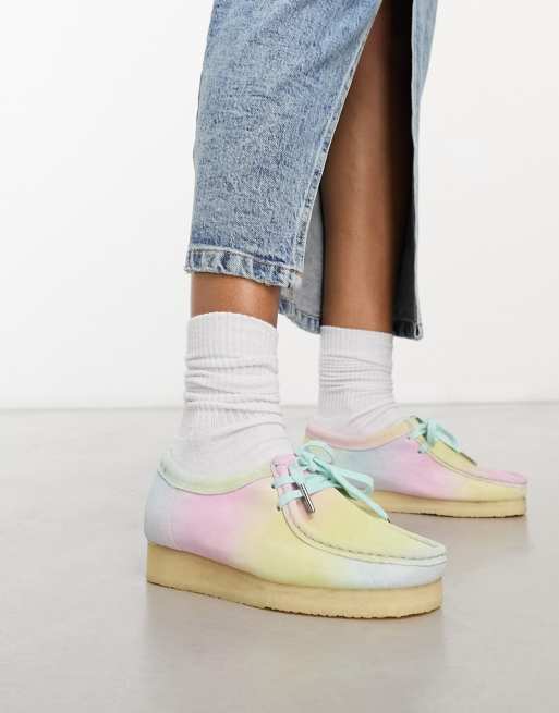 Colorful hot sale clarks wallabees