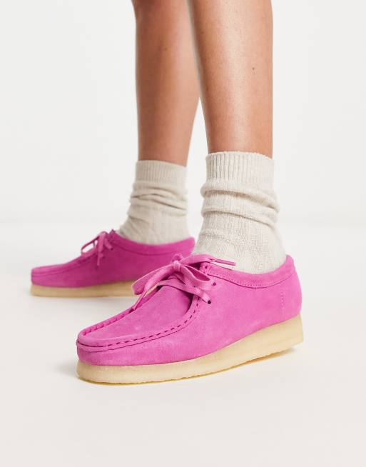 Clarks wallabees cheap womens pink