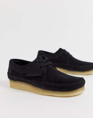 clarks weaver white suede