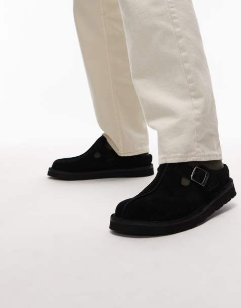 Clarks - Solsbury - Muiltjes in zwart suède - view 1