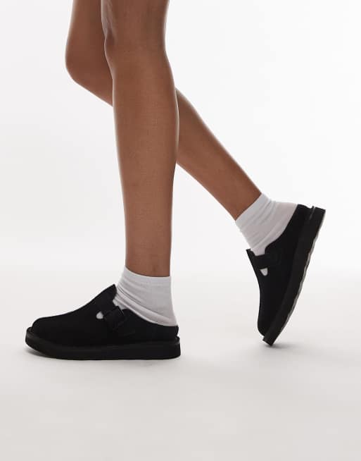 Clarks Solsbury mule in black suede | ASOS