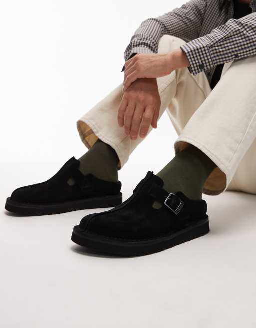 Clarks Solsbury mule in black suede | ASOS