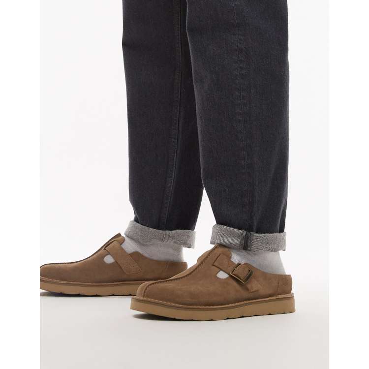 Clarks Solsbury mule in cola brown suede | ASOS