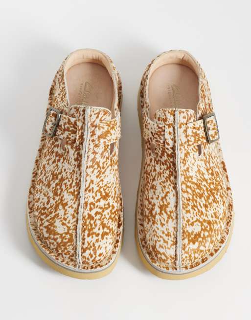 Clarks Solsbury mules med djurmönster, 2 av 4