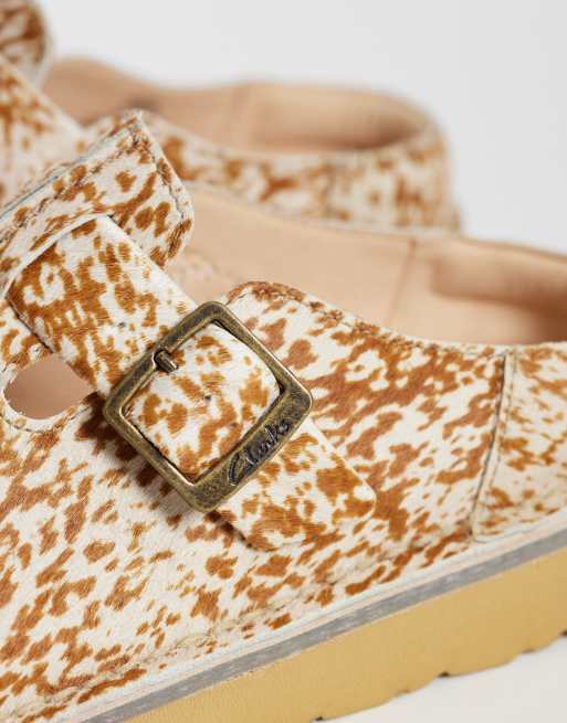 Clarks Solsbury sabot con stampa animalier, 3 di 4