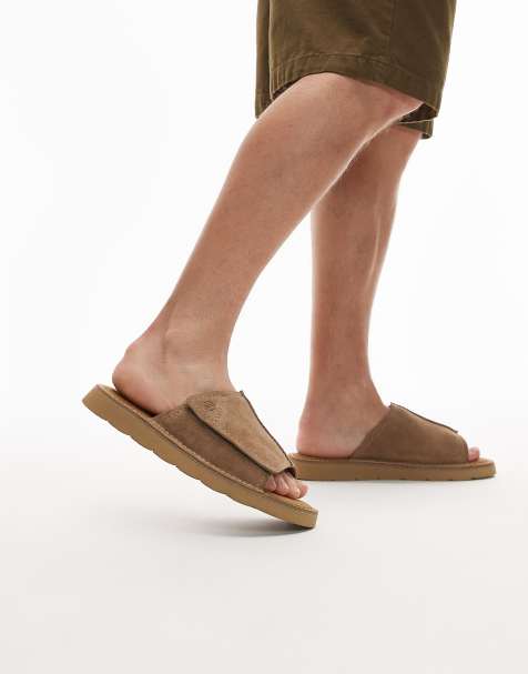 Clarks Solsbury Slide in dark sand suede - view 1