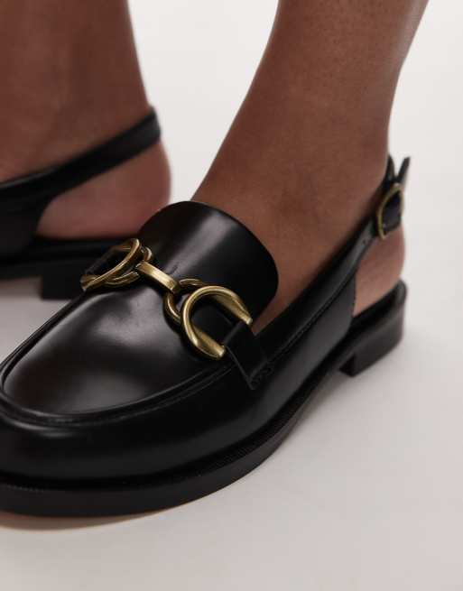 Clarks – Straven – Loafer aus Leder in Schwarz mit Fersenriemen, 3 von 4