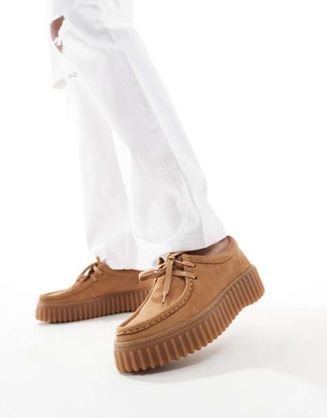 Clarks Suede Torhill Bee in brown - view 1