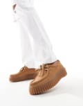 [Clarks] Clarks Suede Torhill Bee shoes in brown 37 BROWN