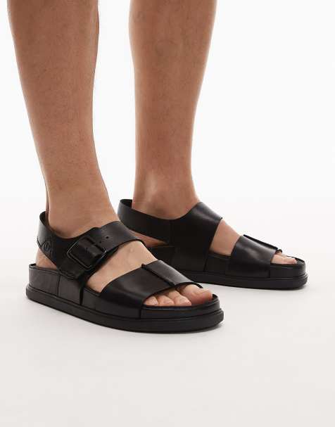 Clarks – Torford – Svarta skor i läder med remmar - view 1