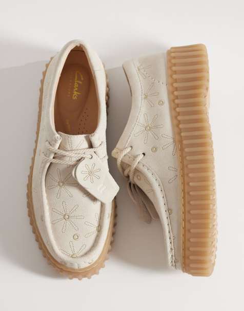 Clarks - Torhill Bee - Cremehvide sko - view 1