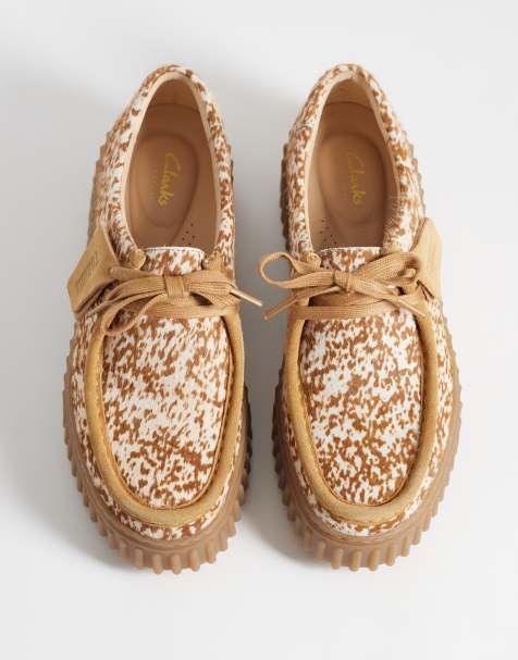 Clarks – Torhill Bee – Hjortmönstrade skor - view 1