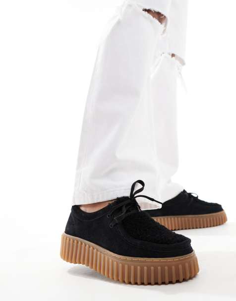 Clarks Torhill Bee in black with brown sole - view 1