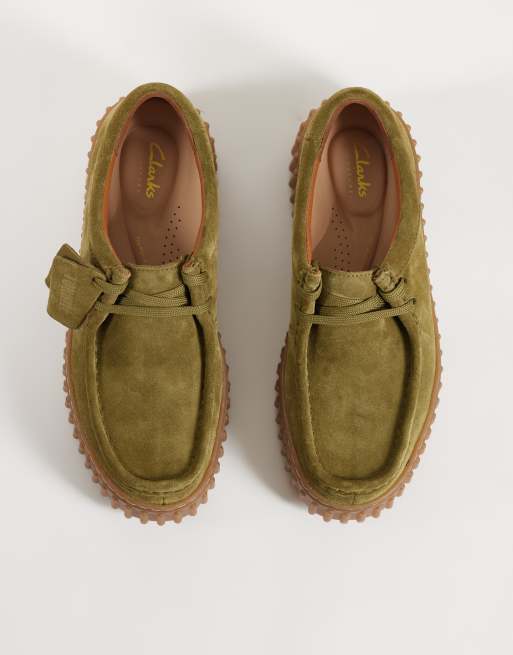 Clarks – Torhill Bee – Schuhe aus Wildleder in Oliv, 3 von 5