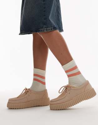  Torhill bee shoe in ecru suede