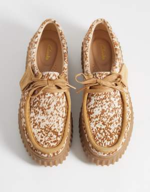 Clarks Torhill Bee shoes in animal print
