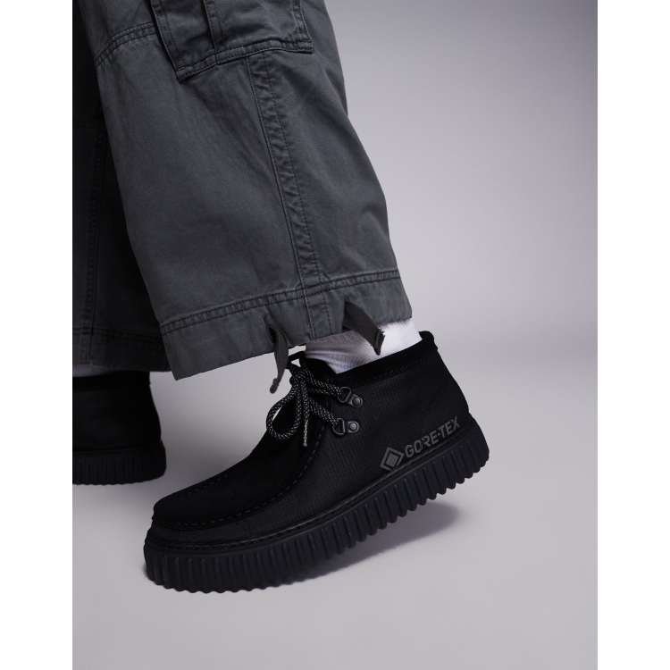 Clarks Torhill Hi GTX shoes in black ASOS