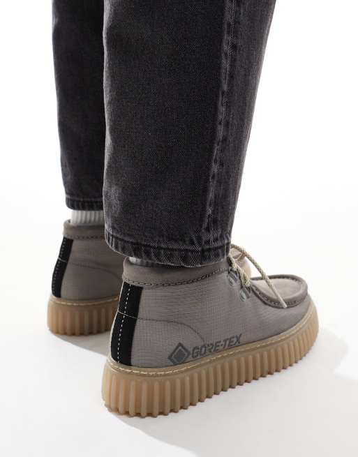 靴 Clarks Torhill Hi GTX Grey Combi Torhill Hi Gore-Tex Grey Combi – Clarks