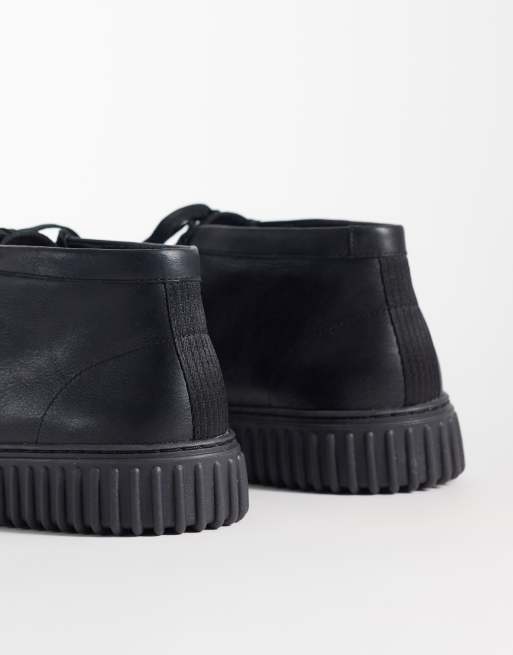 Clarks Torhill Hi shoes in black leather, 4 of 4