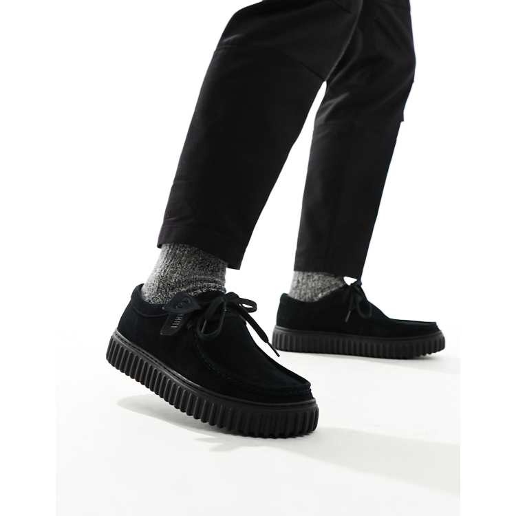 Clarks black suede court shoes 2025