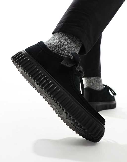 Clarks Torhill Lo shoes in black suede, 4 of 4