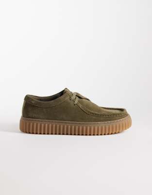  Torhill Lo shoes in olive suede
