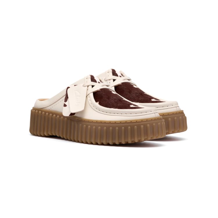 Clarks Torhill Wallabee Cow 26.5 ハラコ柄 Clarks Torhill Mule in cow print suede | ASOS