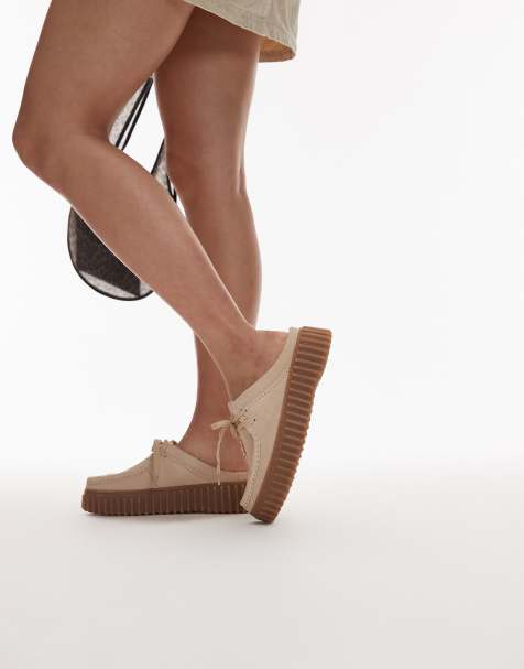 Clarks - Torhill - Mules en daim - Écru - view 1